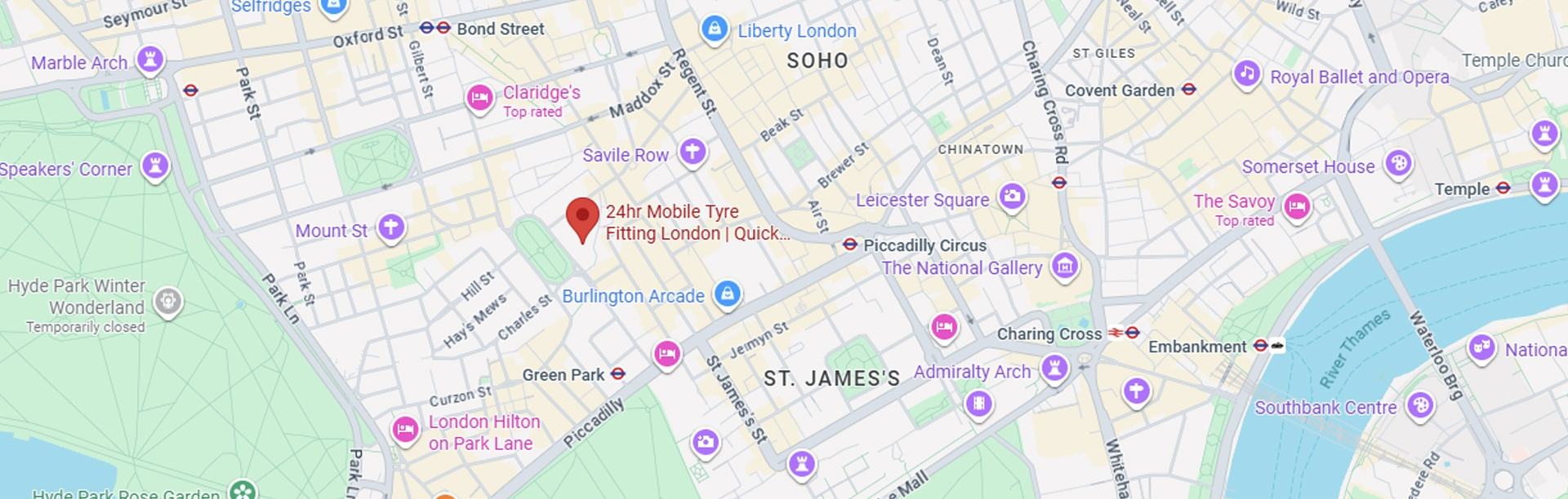 Map of the area we cover across London